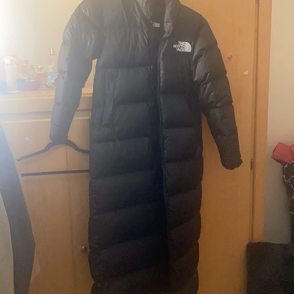 The north face full length (calves or ankles) puffer jacket